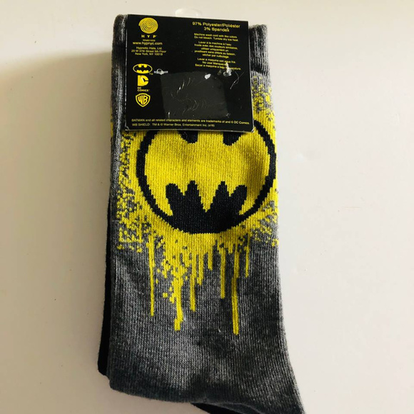 Other - Men's Batman 2 pack Socks Shoe Size 6-12  j0071